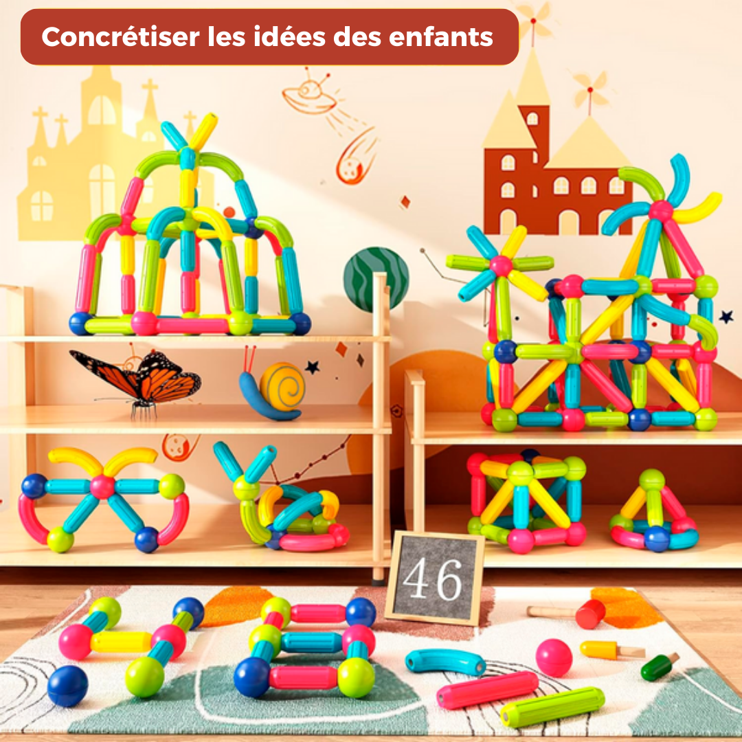 Blocs Magnétiques Éducatifs pour Enfants