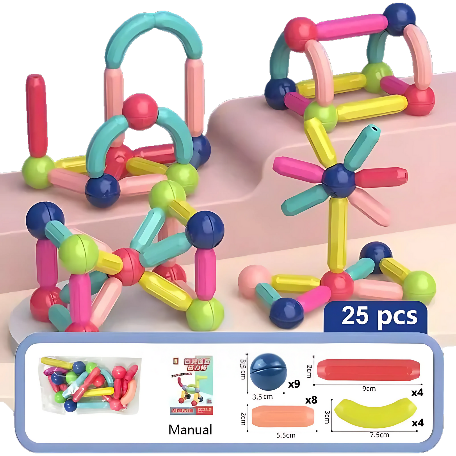 Blocs Magnétiques Éducatifs pour Enfants