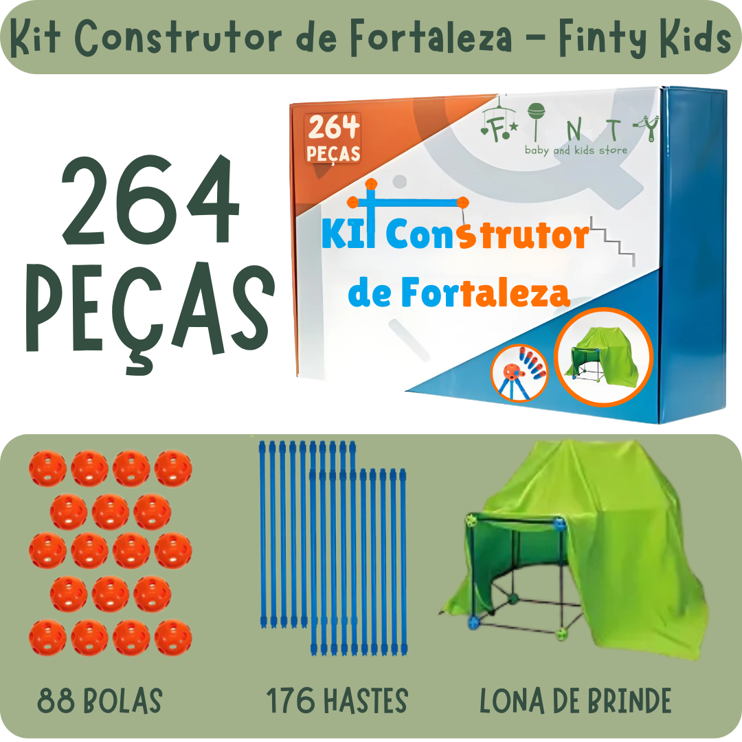 KIT de construction de forteresse + TOILE CADEAU