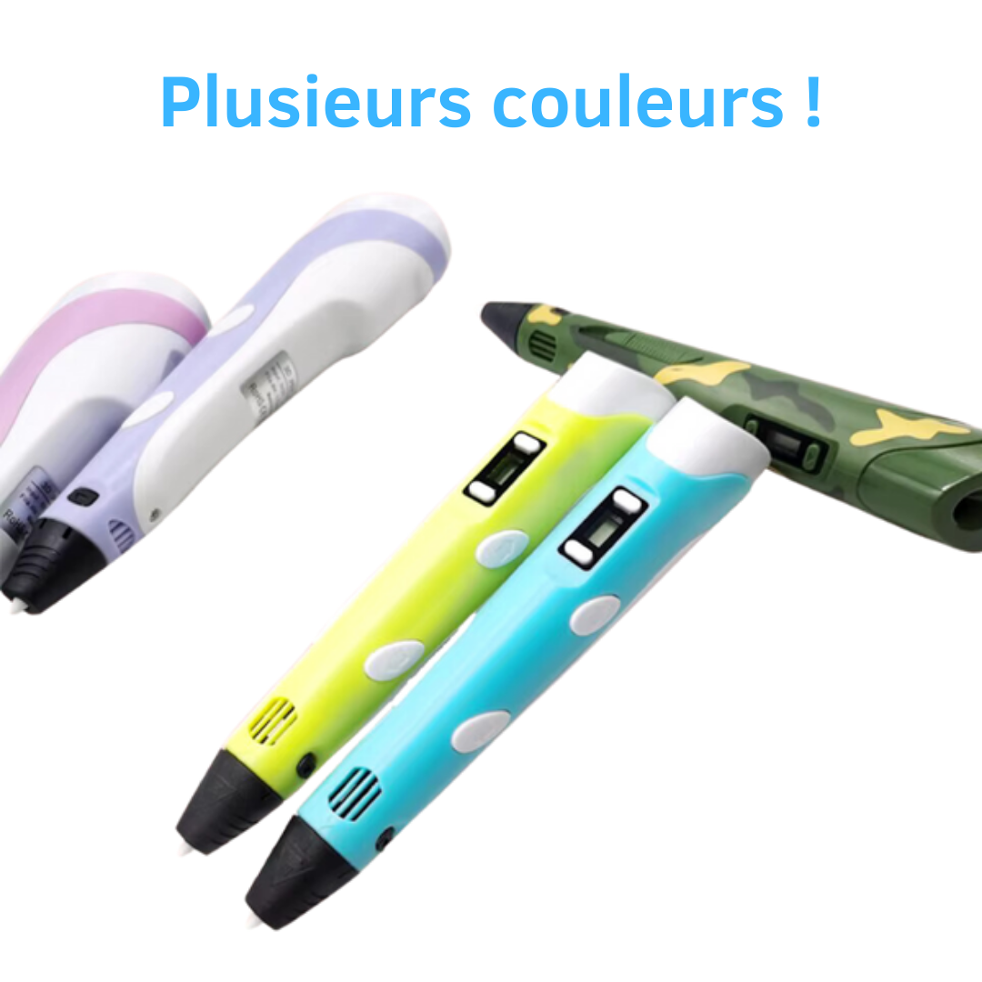 Stylo 3D Enfant Montessori + 9m de Filament OFFERT !