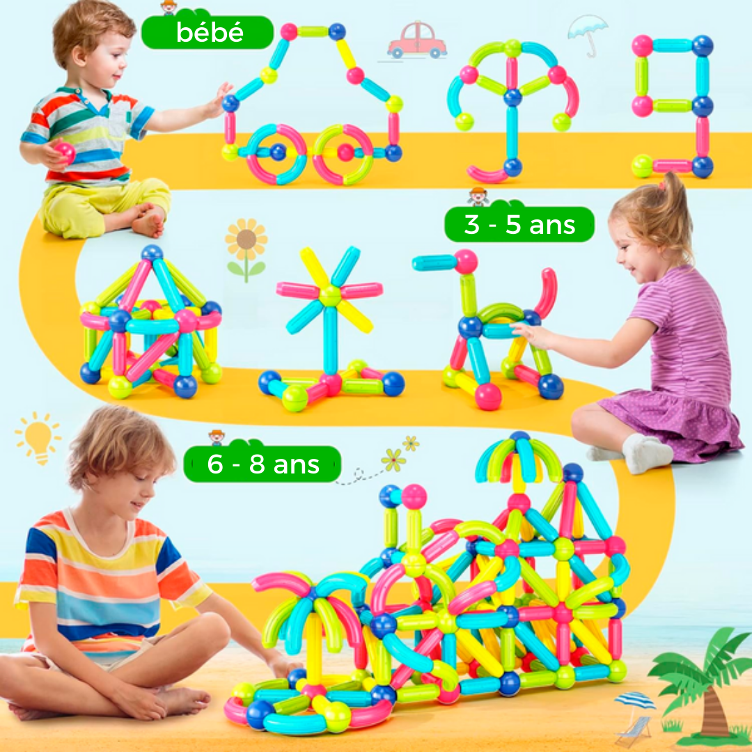 Blocs Magnétiques Éducatifs pour Enfants