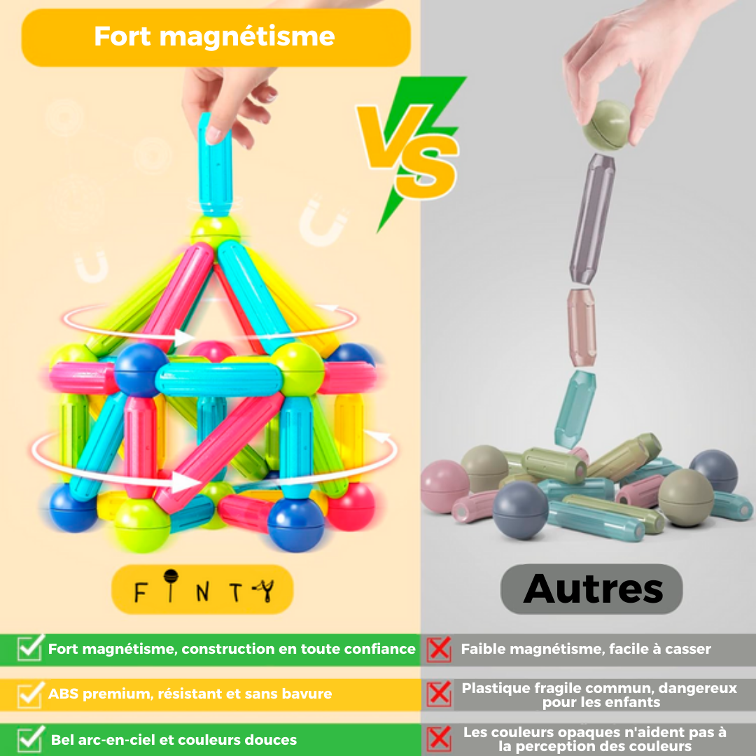 Blocs Magnétiques Éducatifs pour Enfants