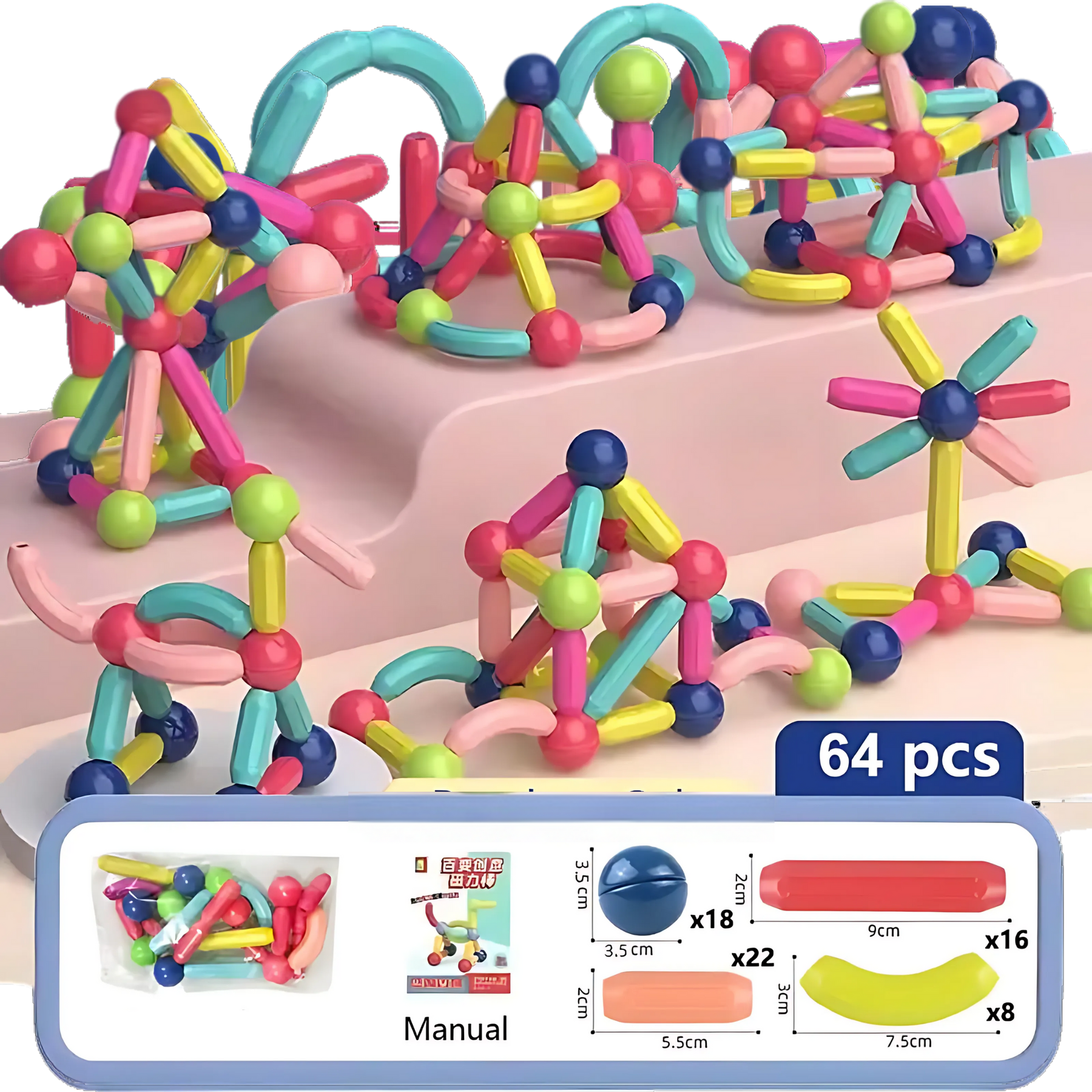 Blocs Magnétiques Éducatifs pour Enfants