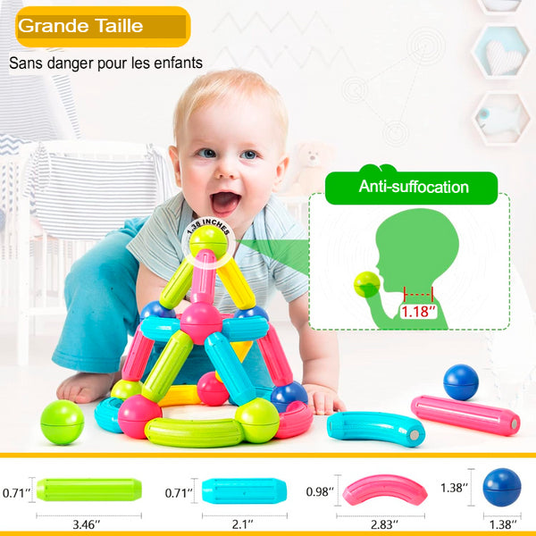 Blocs Magnétiques Éducatifs pour Enfants