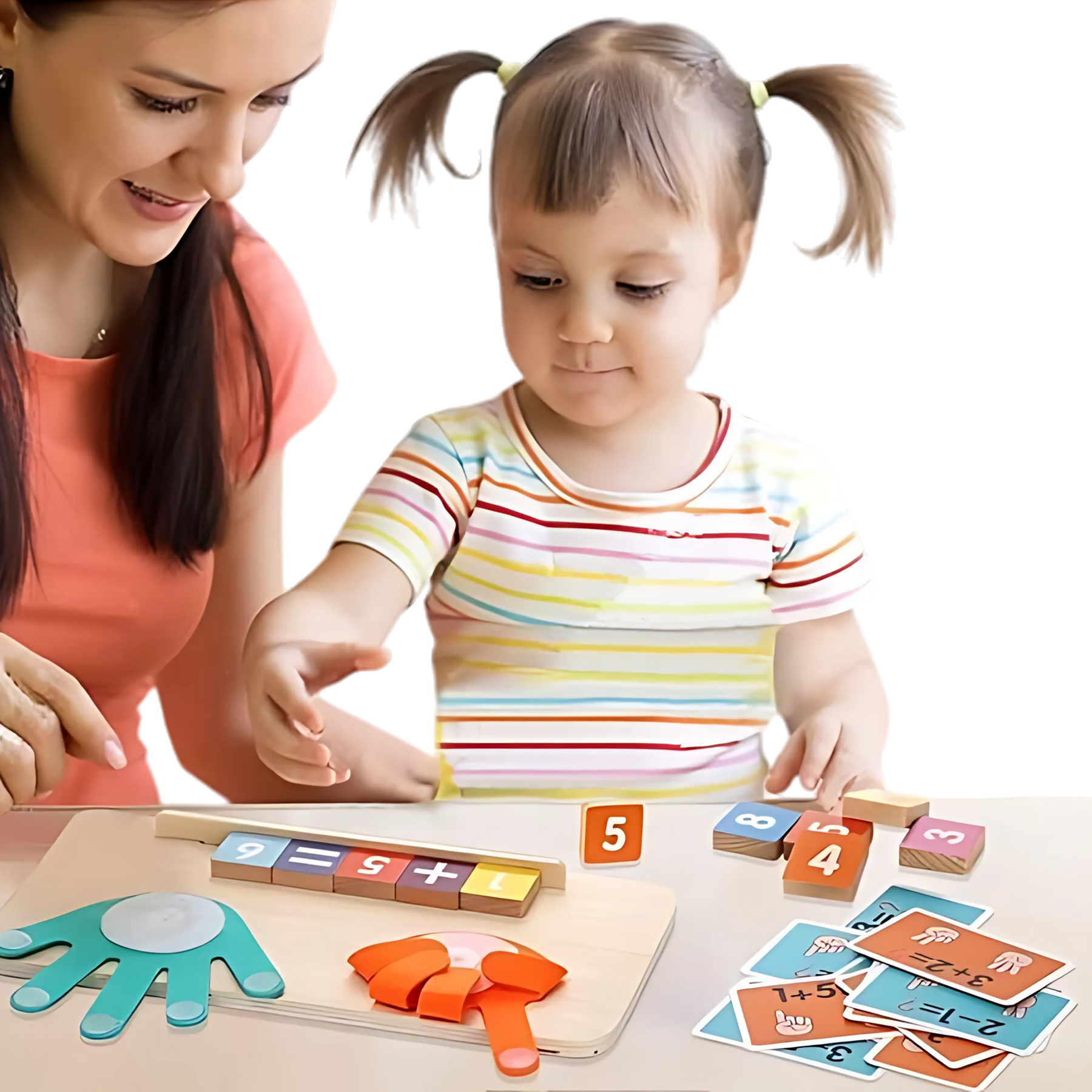 Blocs mathématiques éducatifs Montessori - Compter les nombres