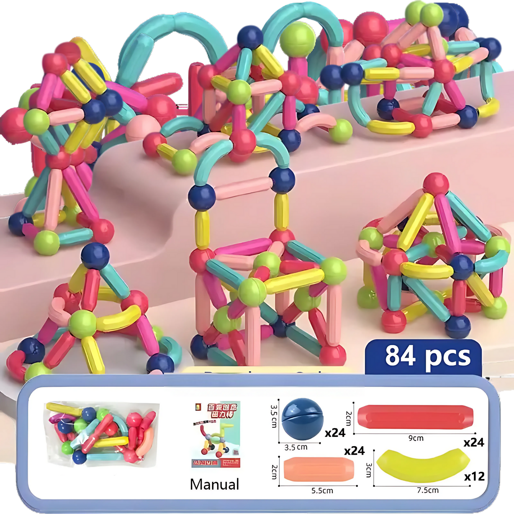 Blocs Magnétiques Éducatifs pour Enfants