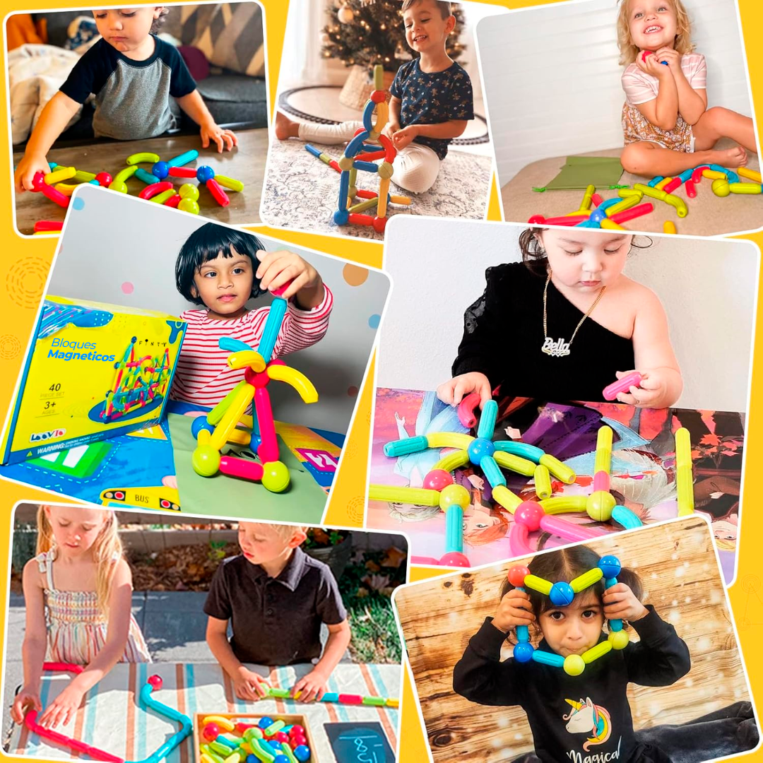 Blocs Magnétiques Éducatifs pour Enfants