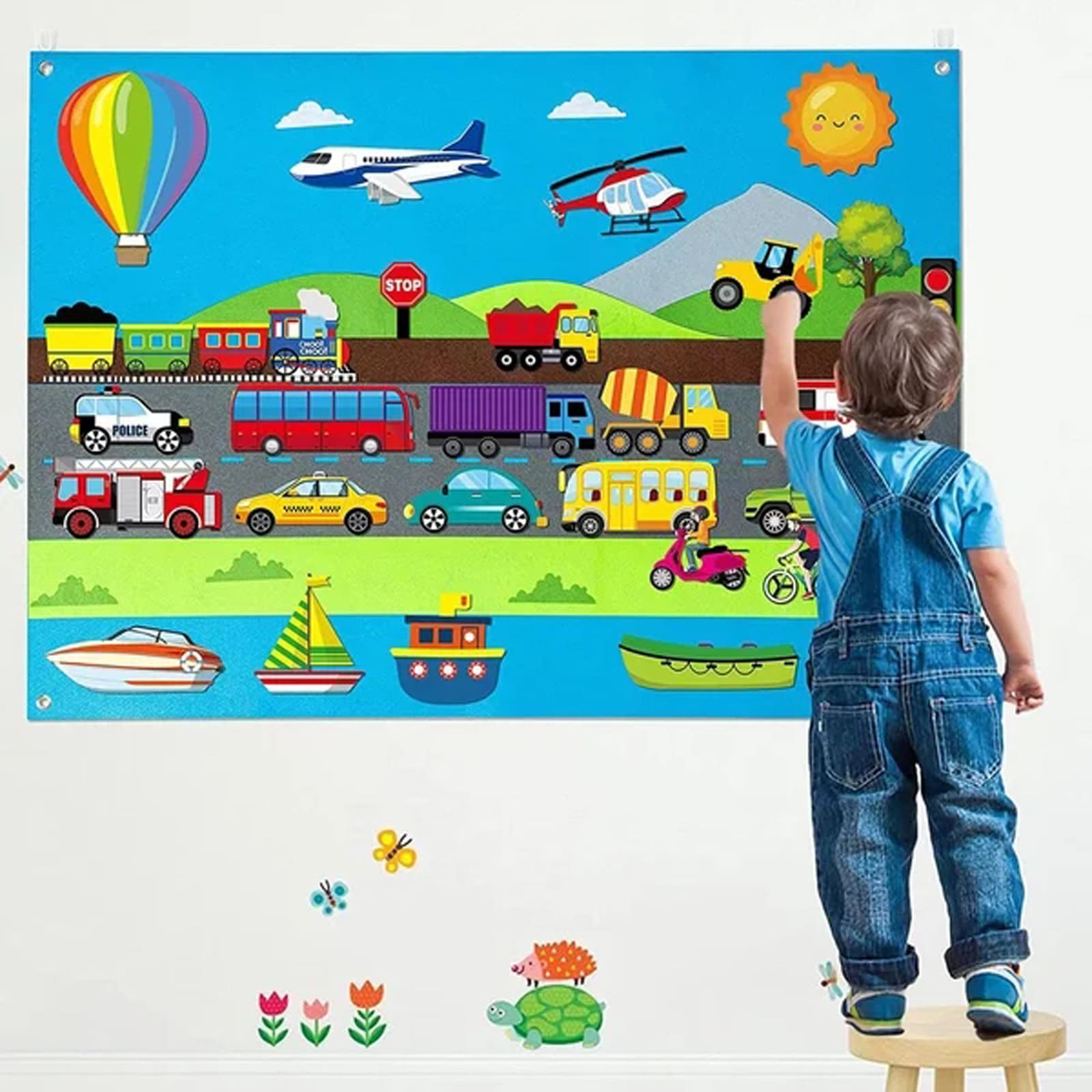 Jouet éducatif mural interactif Montessori