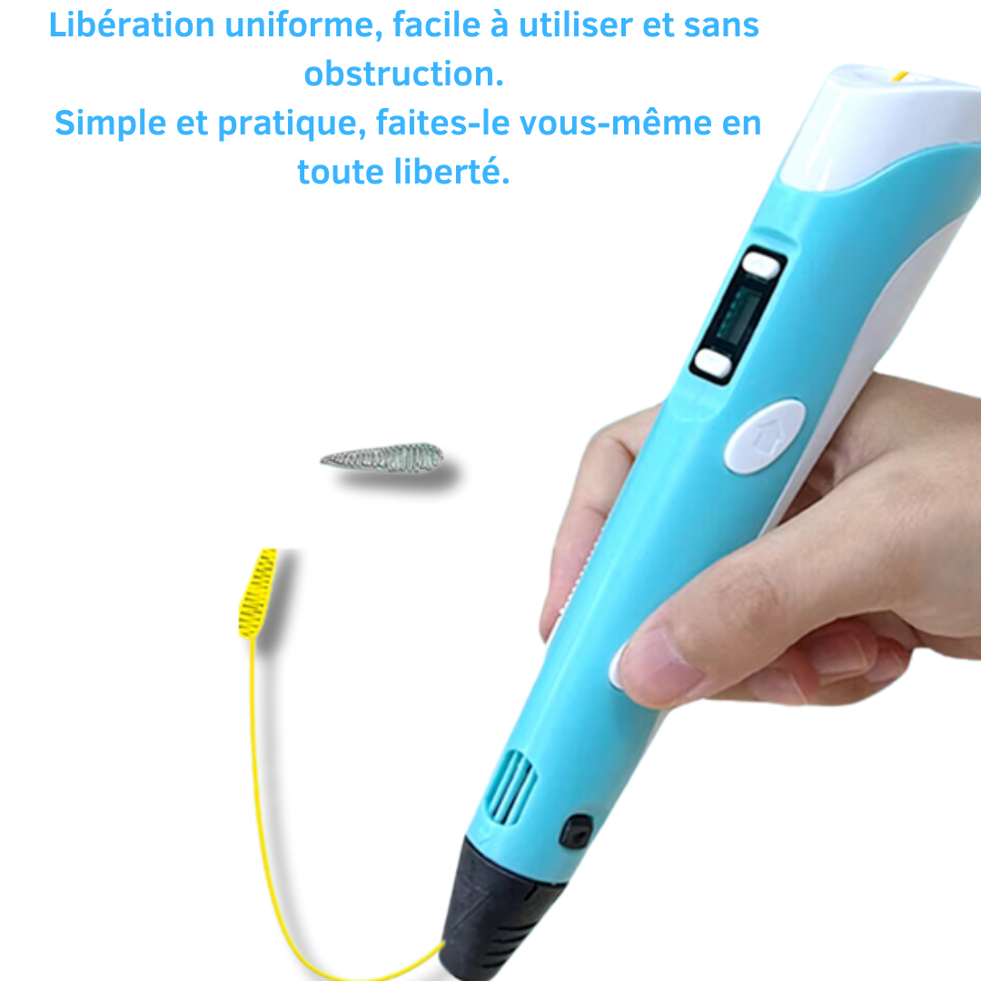 Stylo 3D Enfant Montessori + 9m de Filament OFFERT !