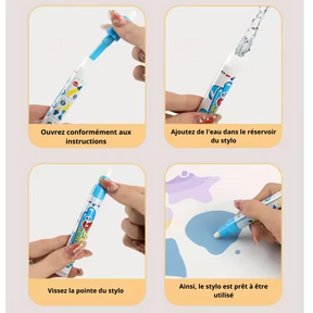 Tapis Magique - Laissez votre enfant aller au-delà de son imagination - Dessinez à base d'eau