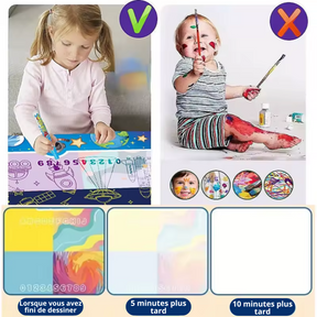 Tapis Magique - Laissez votre enfant aller au-delà de son imagination - Dessinez à base d'eau