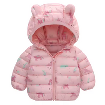 Manteaux fins en coton à capuche pour filles et garçons âgés de 2 à 6 ans