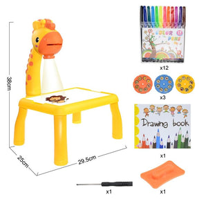 Table de Jeu pour Enfants avec Projecteur LED - Amusement Garanti®
