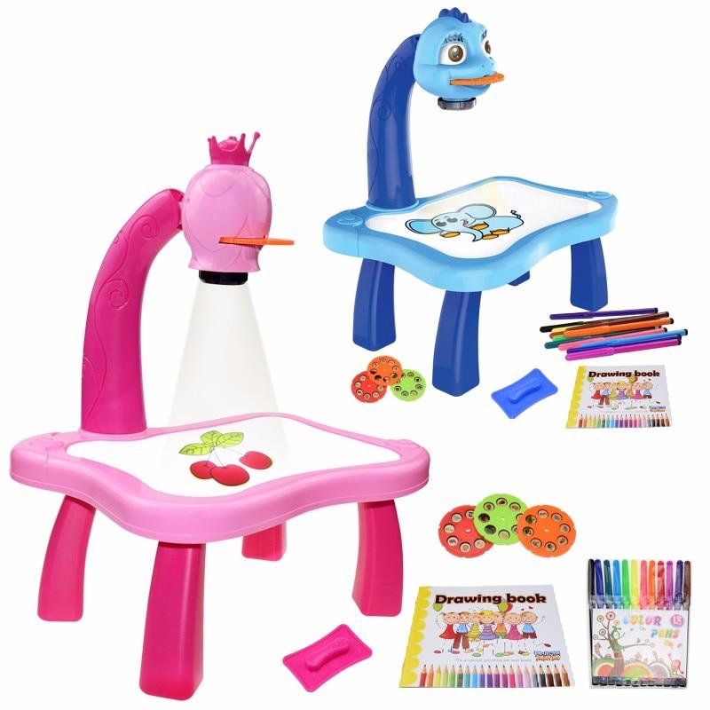 Table de Jeu pour Enfants avec Projecteur LED - Amusement Garanti®