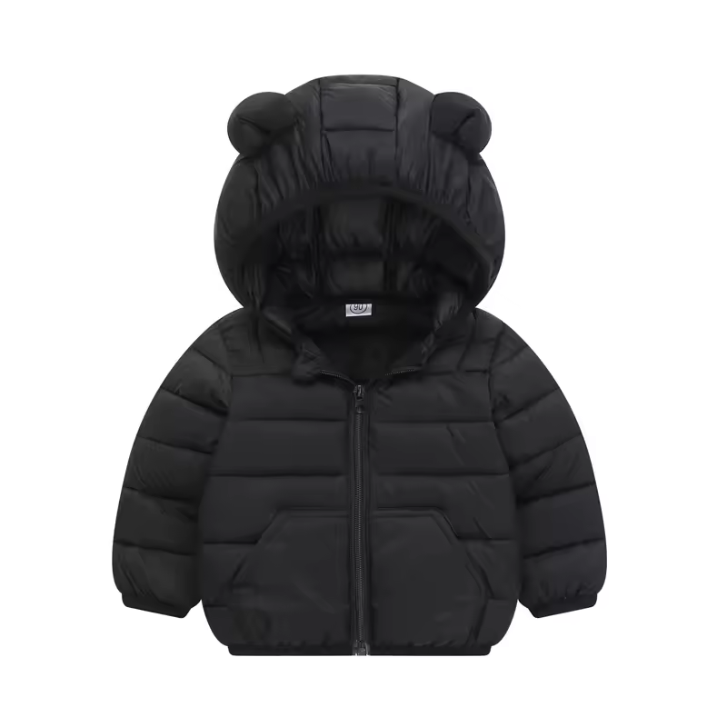 Manteaux fins en coton à capuche pour filles et garçons âgés de 2 à 6 ans