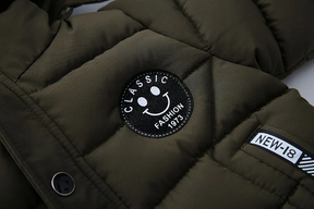 Manteau à Capuche avec Imprimé - Garnissage 100% Coton