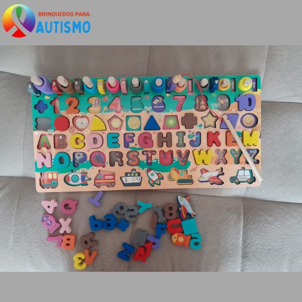 Grand puzzle éducatif en bois Montessori