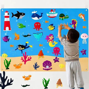 Jouet éducatif mural interactif Montessori